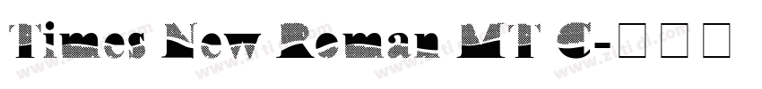 Times New Roman MT C字体转换